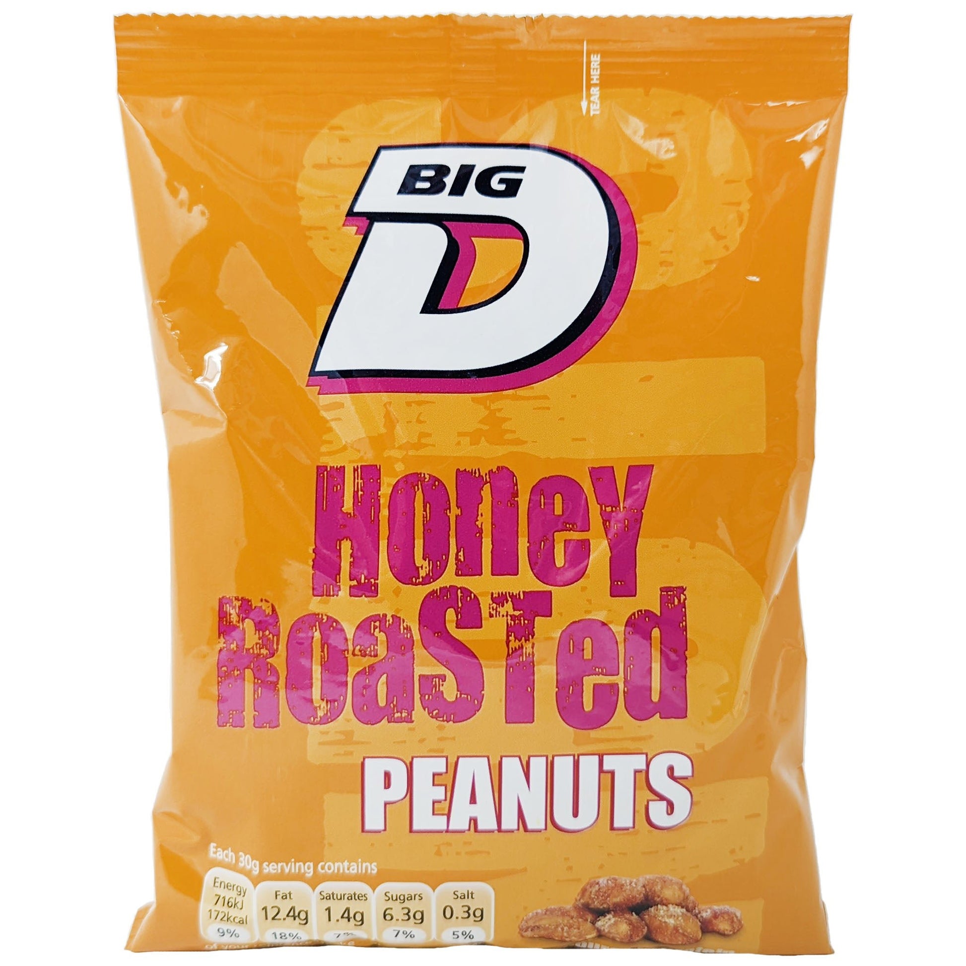 Big D Honey Roasted Peanuts 160g - Blighty's British Store