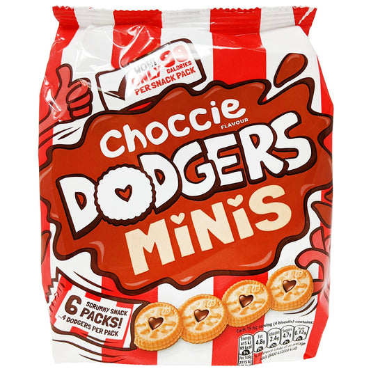 Burton's Choccie Dodgers Minis 6 Pack 117g - Blighty's British Store
