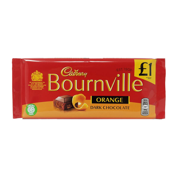 Cadbury Bournville Orange Dark Chocolate 100g - Blighty's British Store