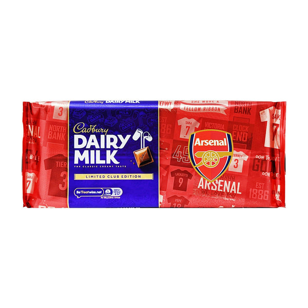 Cadbury Dairy Milk Arsenal Limited Club Edition 360g - Blighty's British Store