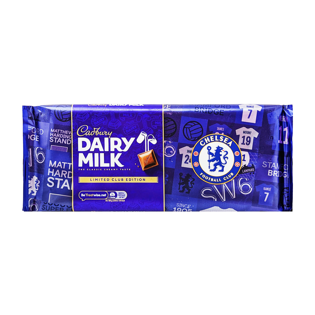 Cadbury Dairy Milk Chelsea FC Limited Club Edition 360g - Blighty's British Store