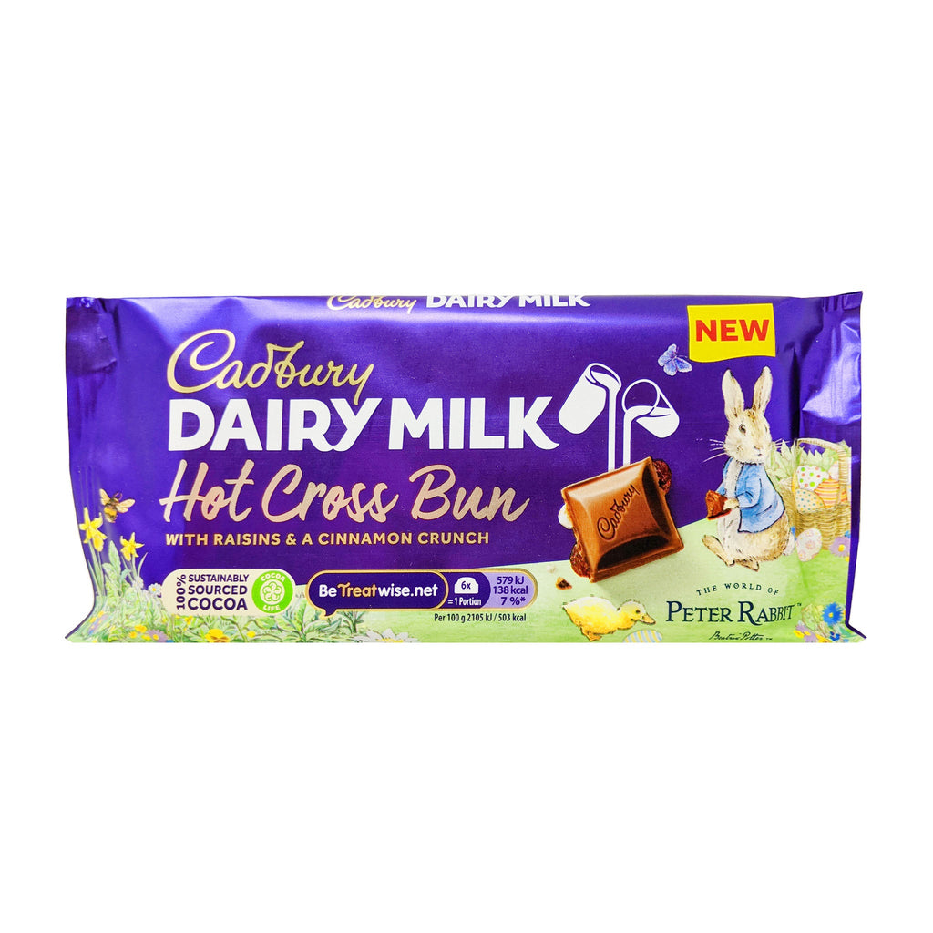 Cadbury Dairy Milk Hot Cross Bun 110g - Blighty's British Store