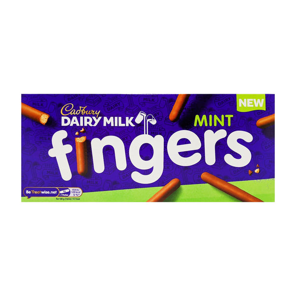 Cadbury Dairy Milk Mint Fingers 114g - Blighty's British Store