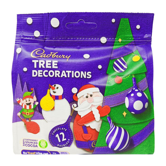 Cadbury Milk Chocolate Tree Decorations 72g - Blighty's British Store