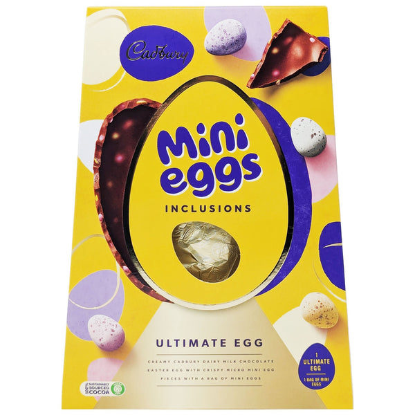 Cadbury Mini Eggs Inclusions Ultimate Egg 380g - Blighty's British Store
