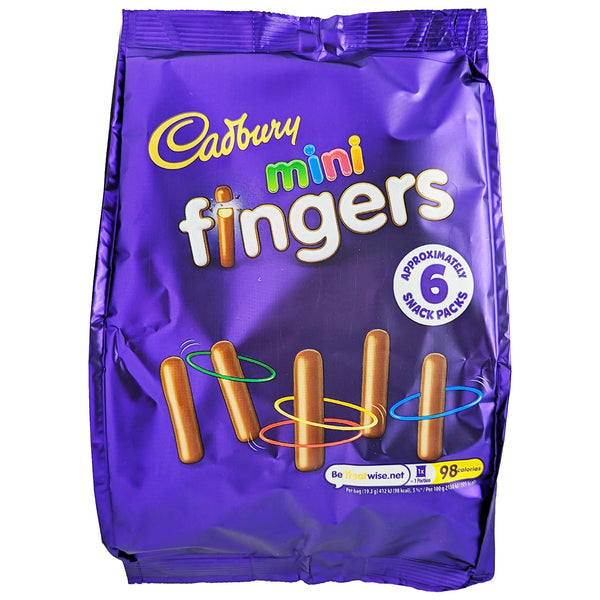 Cadbury Mini Fingers 6 Pack (6 x 19.3g) - Blighty's British Store