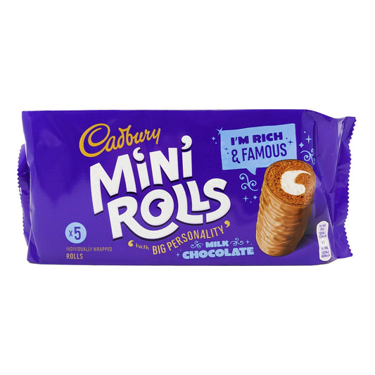 Cadbury Mini Rolls Milk Chocolate 5 Pack (5 x 27g) - Blighty's British Store