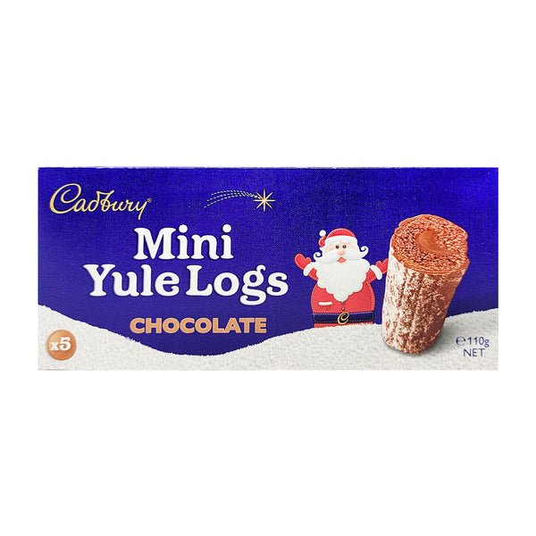 Cadbury Mini Yule Logs Chocolate 5 Pack 110g - Blighty's British Store