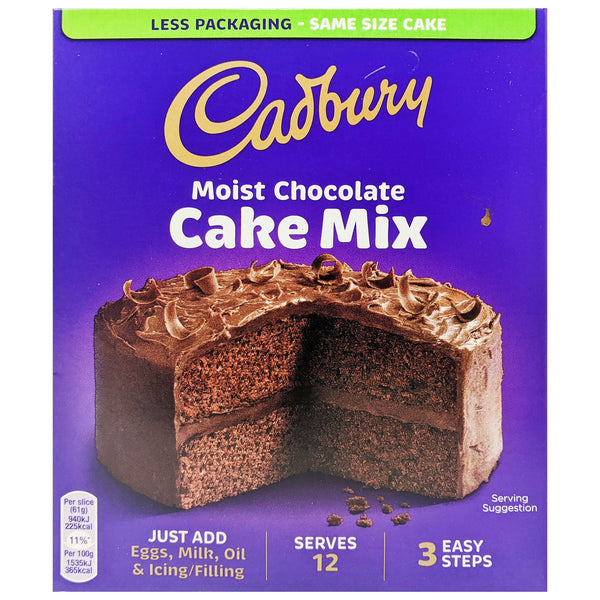Cadbury Moist Chocolate Cake Mix 400g - Blighty's British Store