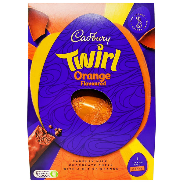 Cadbury Twirl Orange Easter Egg 241g - Blighty's British Store