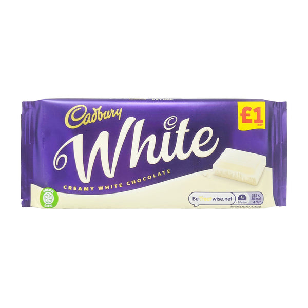 Cadbury White Chocolate 90g - Blighty's British Store