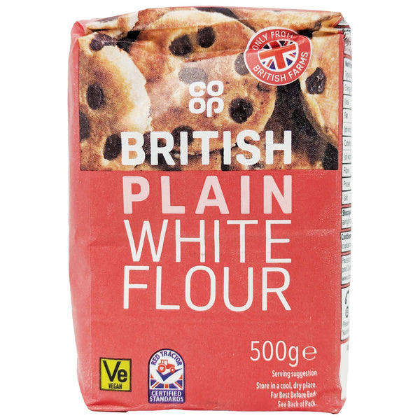 Co-op British Plain White Flour 500g - Blighty's British Store