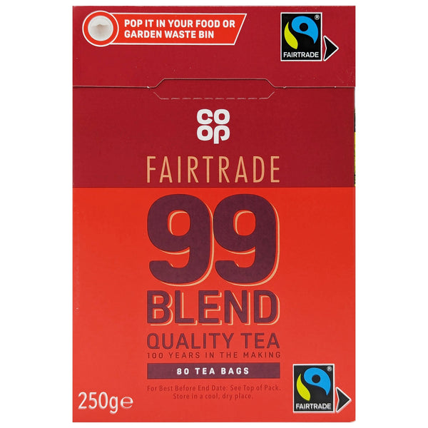 Co-op Fairtrade 99 Blend Tea 80 Bags - Blighty's British Store