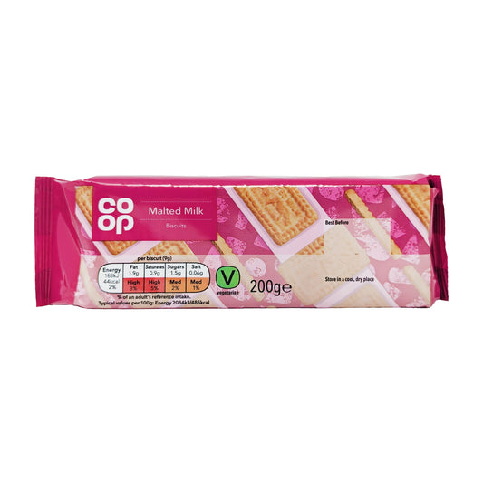 Co-op Malted Milk Biscuits 200g - Blighty's British Store
