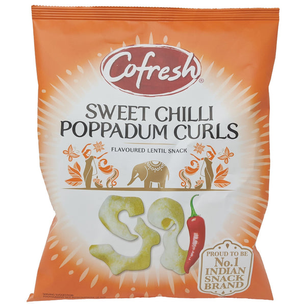 Cofresh Sweet Chilli Poppadum Curls 80g - Blighty's British Store