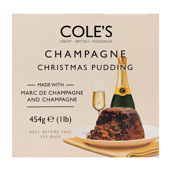 Cole's Champagne Christmas Pudding 454g - Blighty's British Store