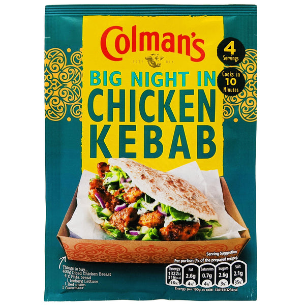 Colman's Big Night In Chicken Kebab 38g - Blighty's British Store