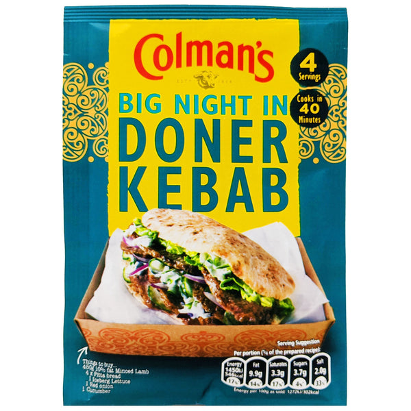 Colman's Big Night In Doner Kebab 38g - Blighty's British Store