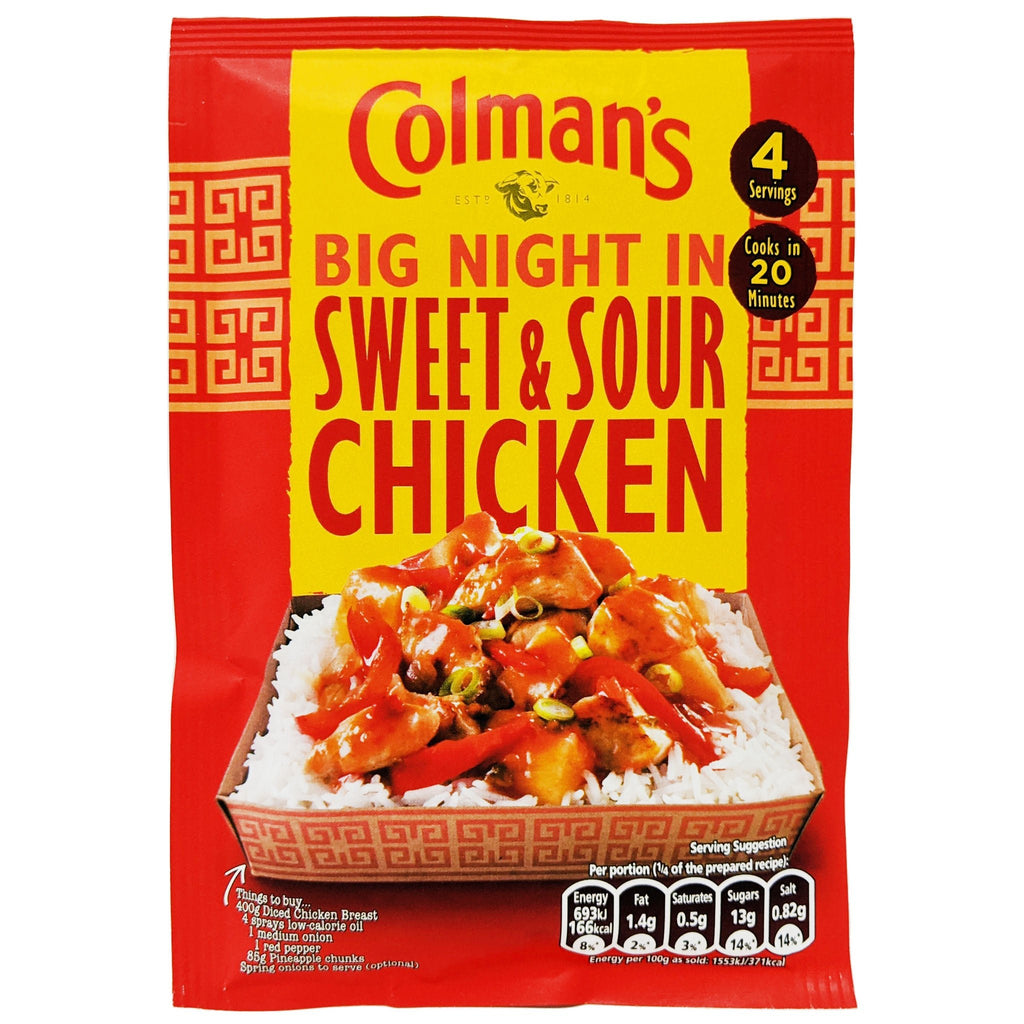 Colman's Big Night In Sweet & Sour Chicken 58g - Blighty's British Store