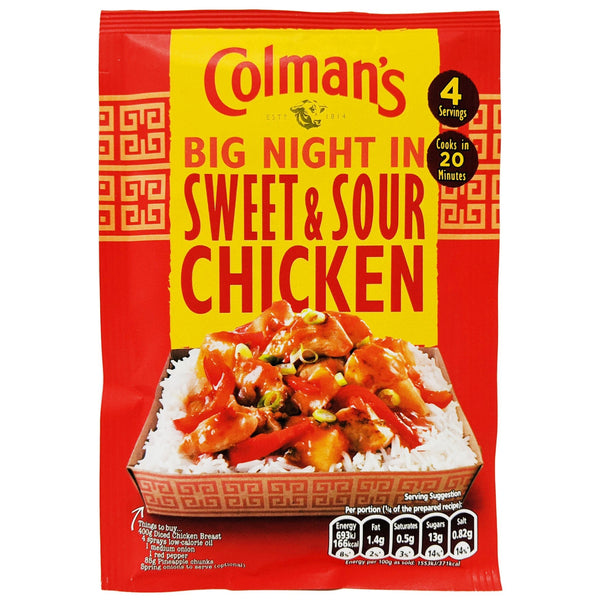 Colman's Big Night In Sweet & Sour Chicken 58g - Blighty's British Store