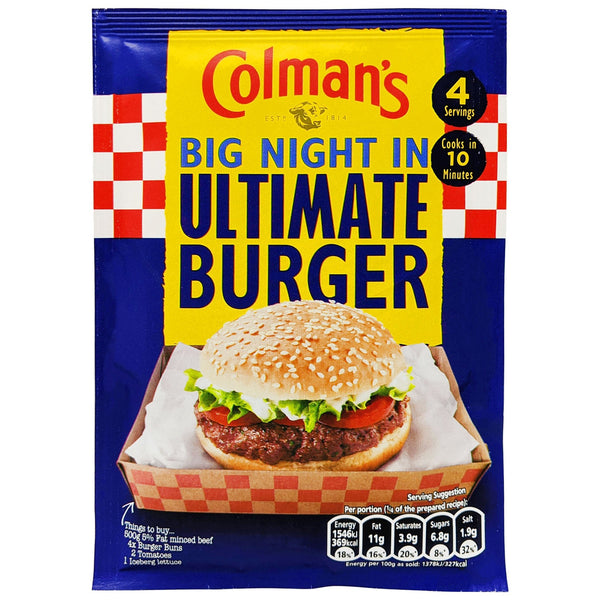 Colman's Big Night In Ultimate Burger 56g - Blighty's British Store