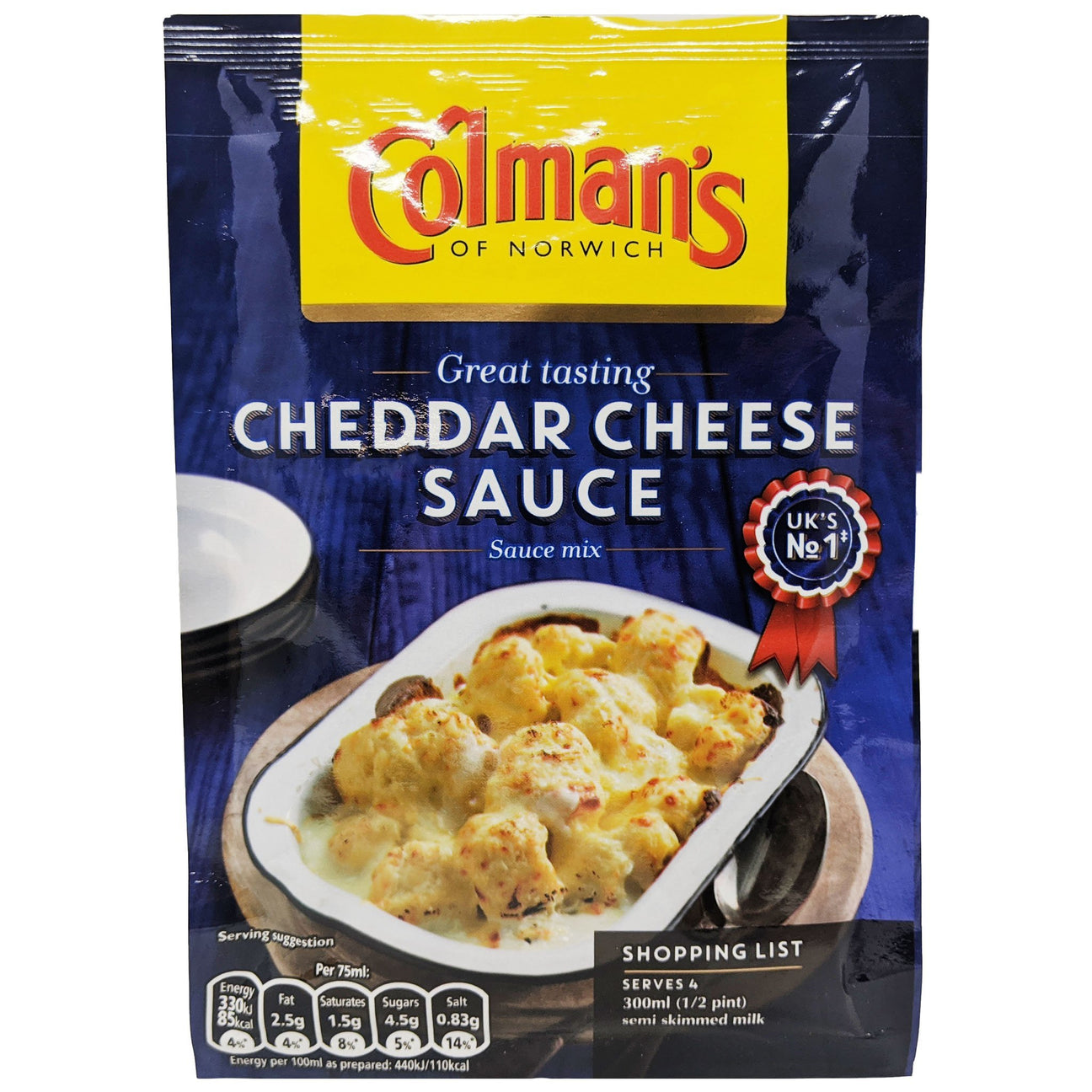 Colman's Cheddar Cheese Sauce 40g Blighty's British Store