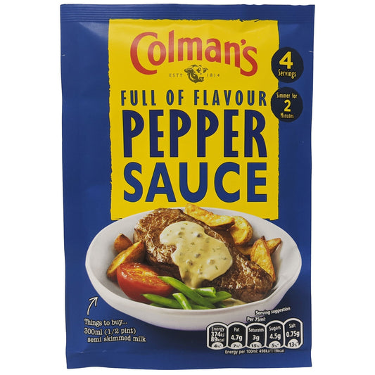 Colman's Pepper Sauce 40g - Blighty's British Store