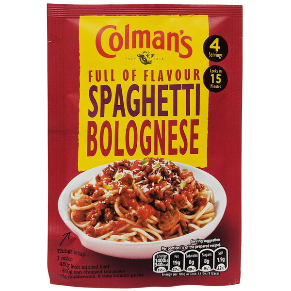 Colman's Spaghetti Bolognese 44g - Blighty's British Store