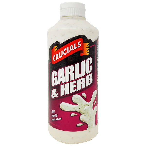Crucials Garlic & Herb Sauce 500ml - Blighty's British Store