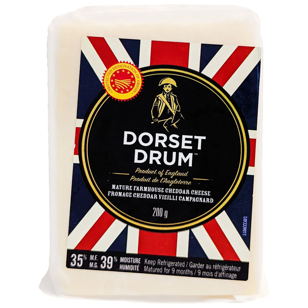 Dorset Drum Mature Farmhouse Cheddar Cheese 200g - Blighty's British Store
