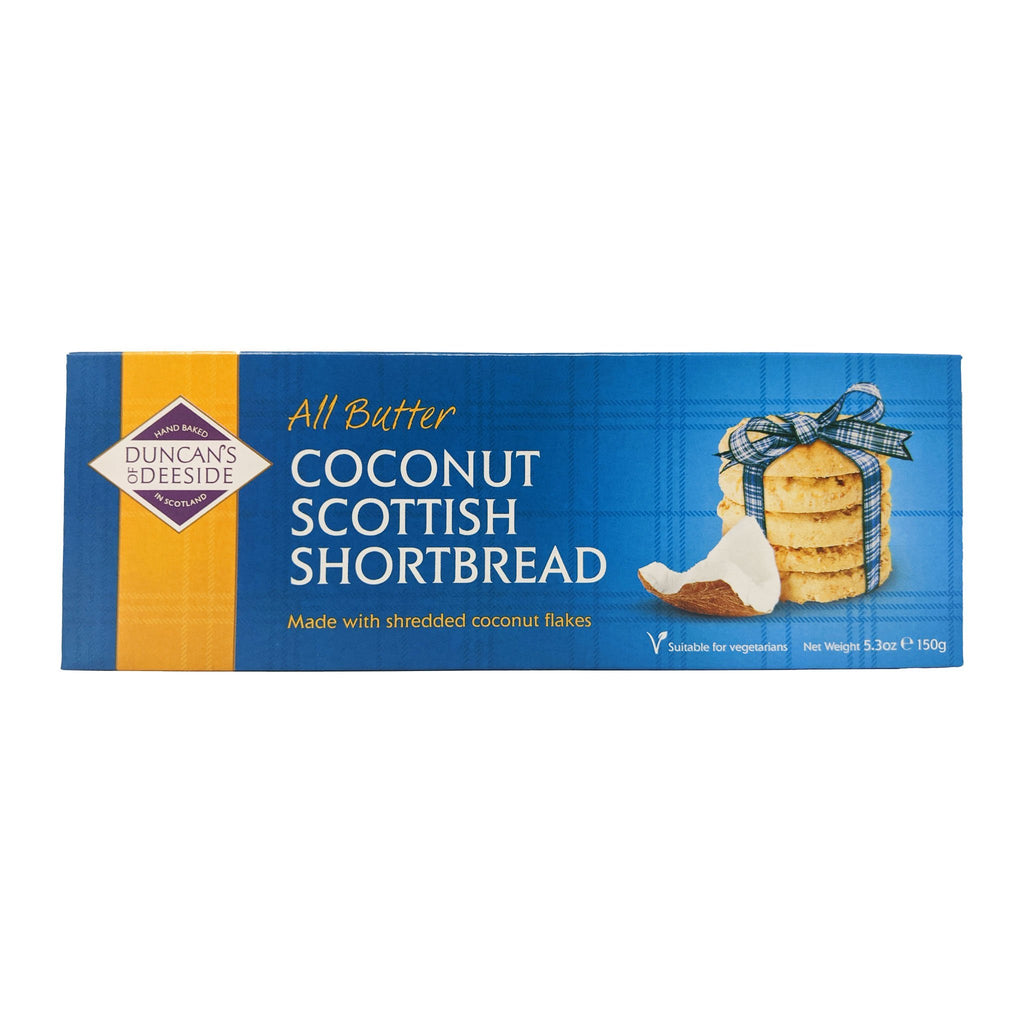 Duncan's of Deeside All Butter Coconut Scottish Shortbread 150g - Blighty's British Store