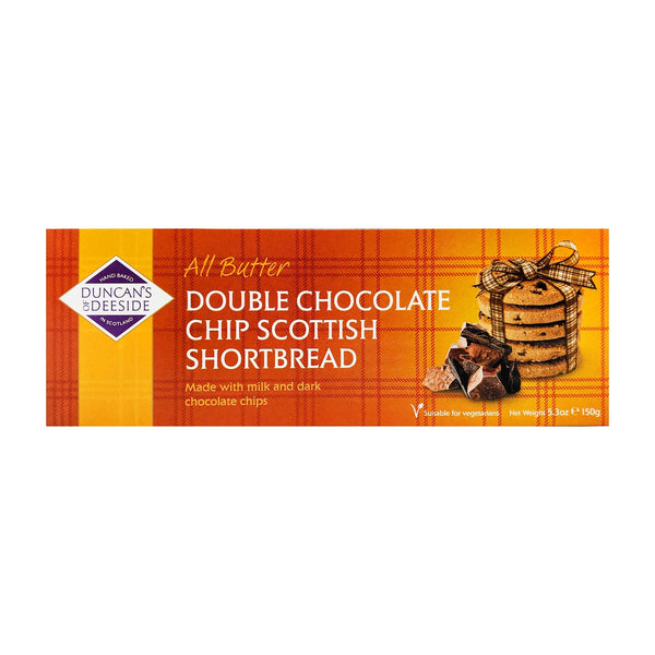 Duncan's of Deeside All Butter Double Chocolate Chip Scottish Shortbread 150g - Blighty's British Store