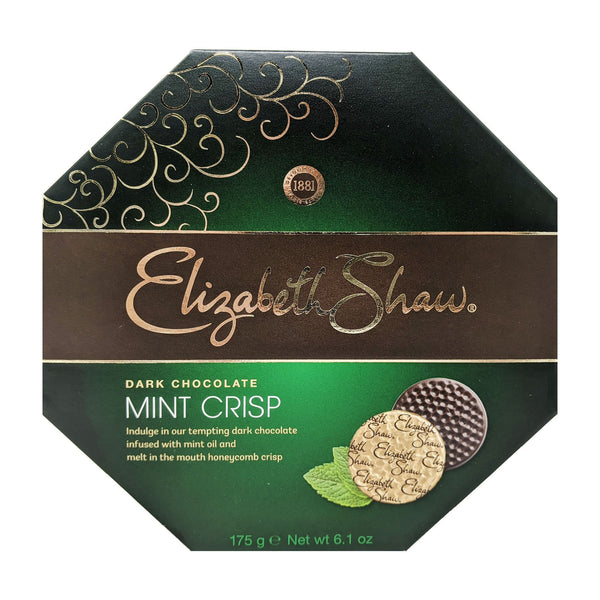 Elizabeth Shaw Dark Chocolate Mint Crisp 175g - Blighty's British Store