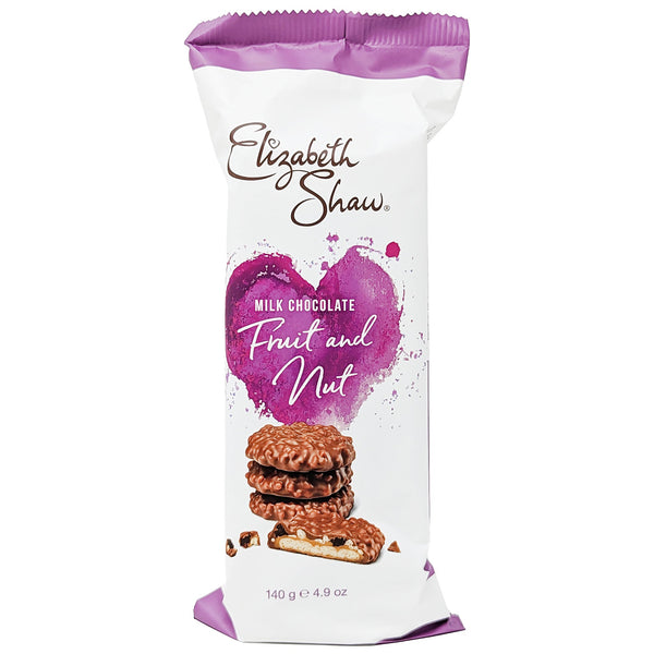 Elizabeth Shaw Milk Chocolate Fruit & Nut Biscuits 140g - Blighty's British Store
