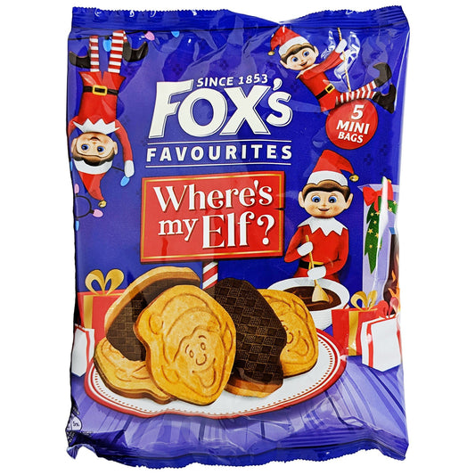 Fox's Favourites Where's My Elf 5 Pack 132g - Blighty's British Store