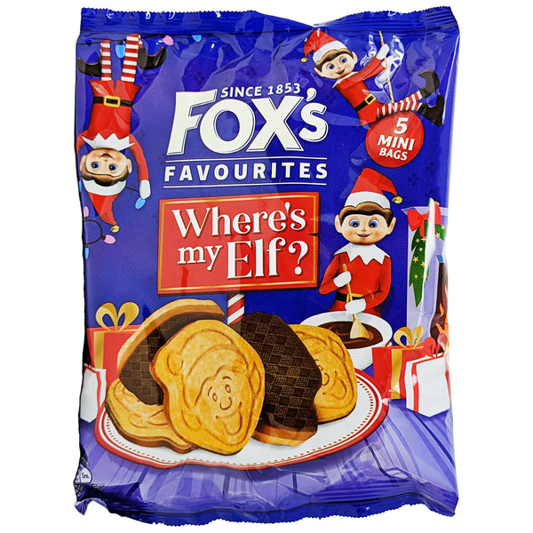 Fox's Favourites Where's My Elf 5 Pack 132g - Blighty's British Store