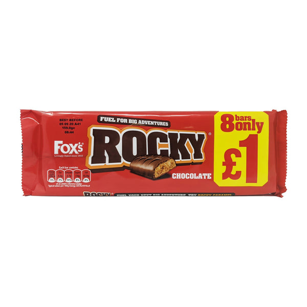 Fox's Rocky Chocolate Biscuits 8 Pack (168g) - Blighty's British Store