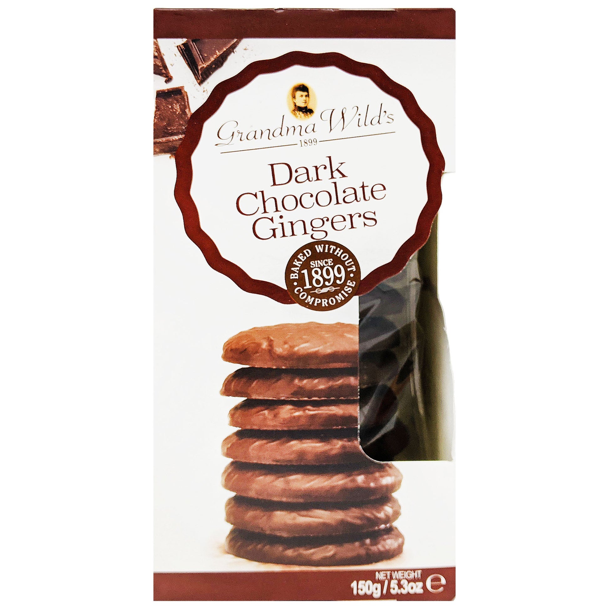 Grandma Wild's Dark Chocolate Gingers 150g - Blighty's British Store