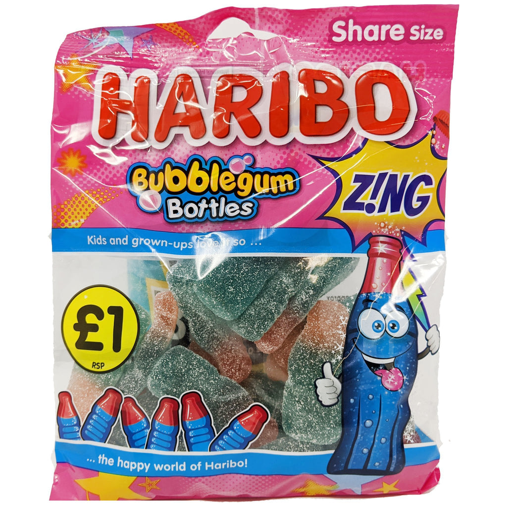 Haribo Bubblegum Bottles 160g - Blighty's British Store