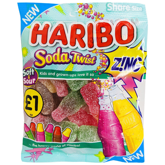 Haribo Soda Twist Zing 160g - Blighty's British Store