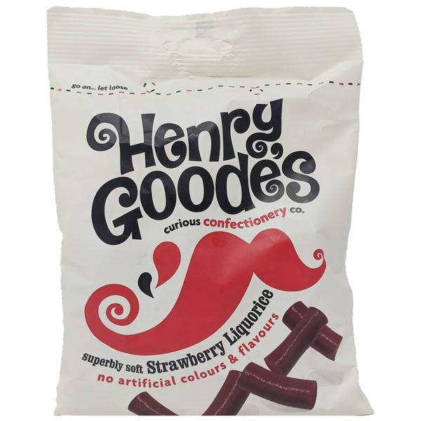 Henry Goode's Soft Strawberry Liquorice 200g - Blighty's British Store