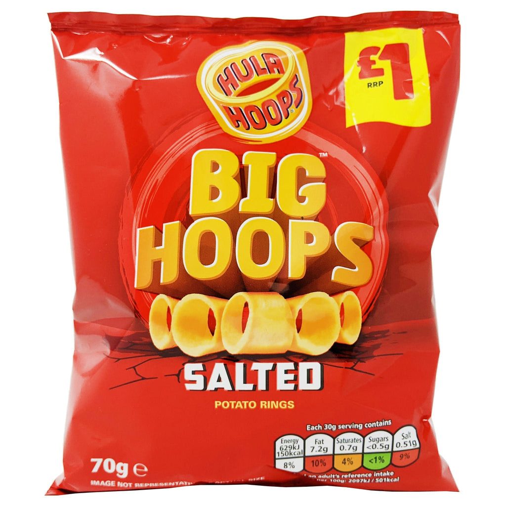 Hula Hoops Big Hoops Salted 70g - Blighty's British Store