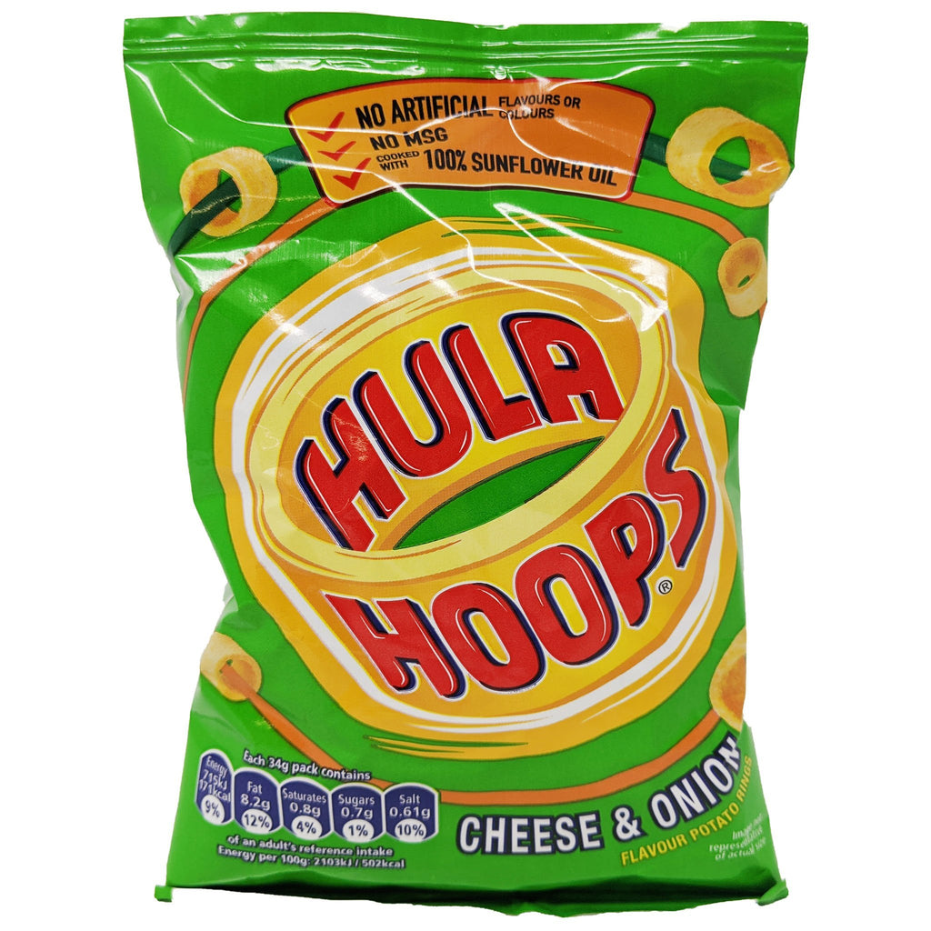 Hula Hoops Cheese & Onion 34g - Blighty's British Store