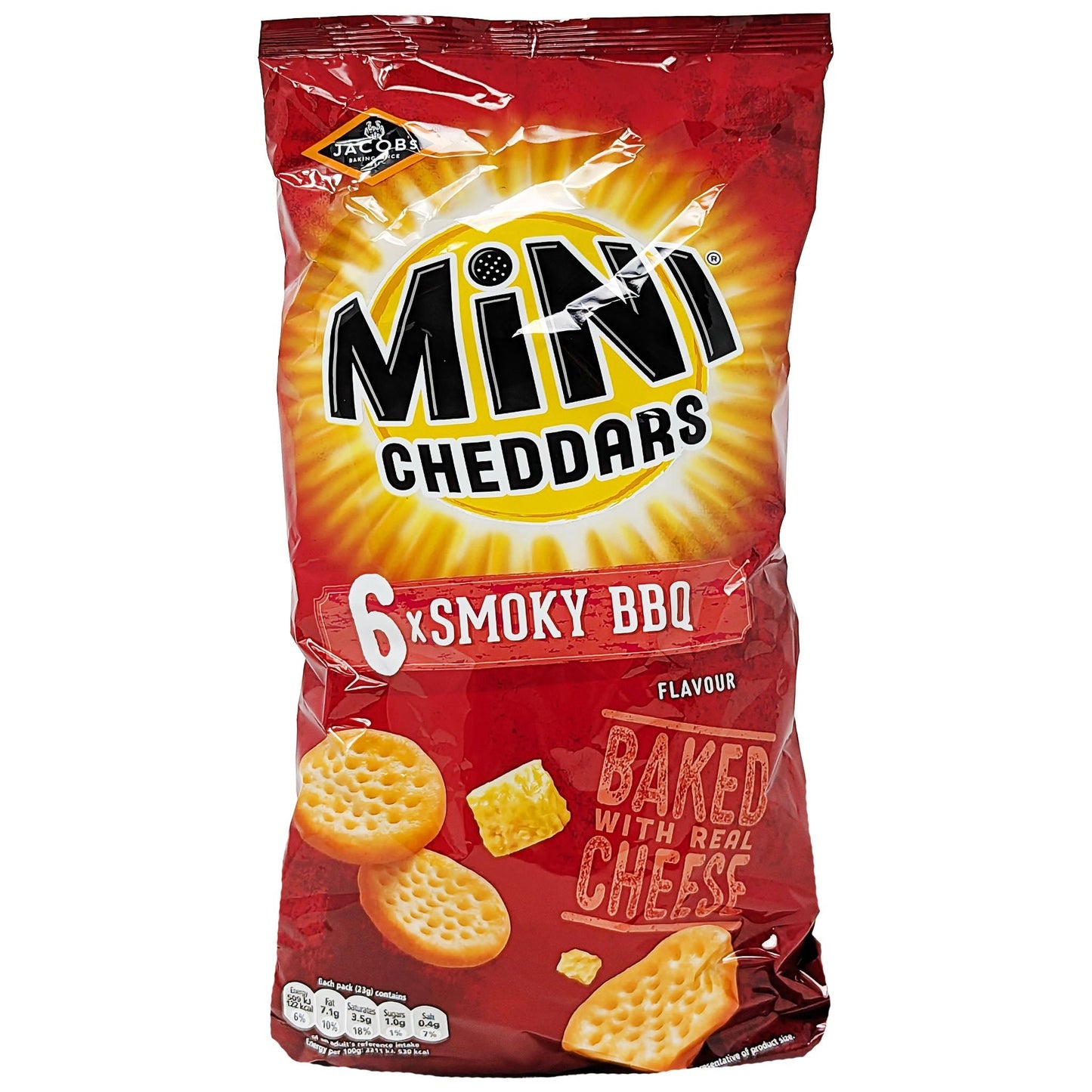 Jacob's Mini Cheddars Smoky BBQ 6 Pack (6 x 25g) - Blighty's British Store