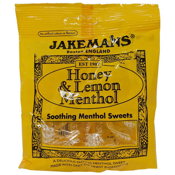 Jakemans Honey & Lemon Menthol 100g - Blighty's British Store