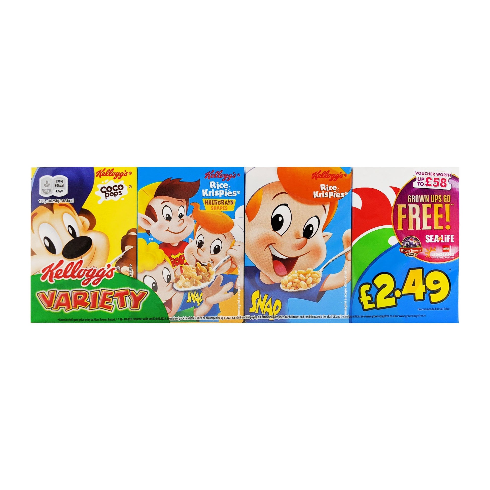 Kellogg's Variety Breakfast Cereal 8 Pack 191g - Blighty's British Store