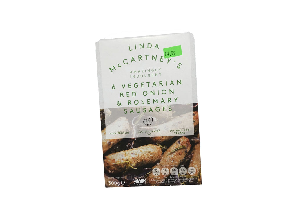 Linda McCartney's 6 Vegetarian Red Onion & Rosemary Sausages - Blighty's British Store