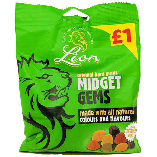 Lion Midget Gems 150g - Blighty's British Store