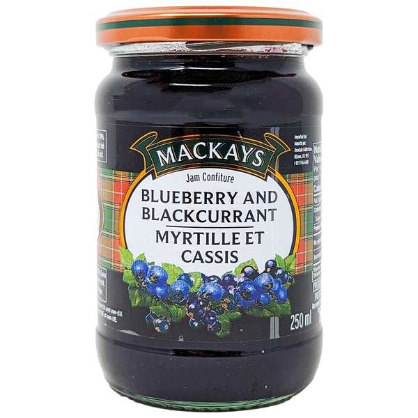 Mackays Blueberry & Blackcurrant Jam 250ml - Blighty's British Store