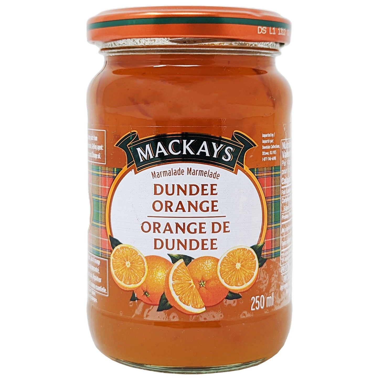 Mackays Dundee Orange Marmalade 250ml - Blighty's British Store